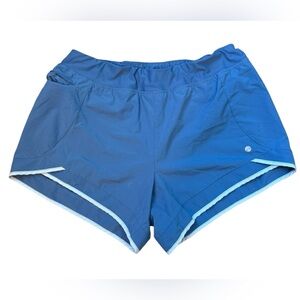 Apana Blue Athletic Shorts with White Trim